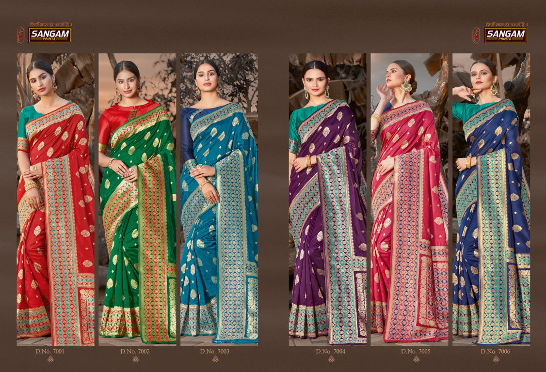 Sangam Priya Anand Latest Fancy Designer Festive Wear Silk Sarees Collection